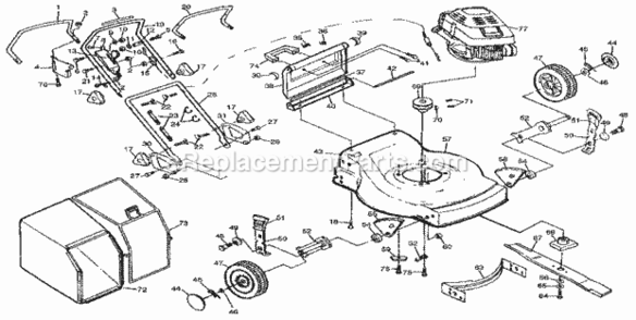 Part Location Diagram of 48276 Generac OBS TRANSFER LEVER