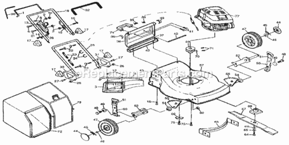 Page A Diagram and Parts List for 917373491  Craftsman Lawn Mower