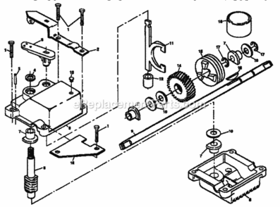 Page C Diagram and Parts List for 917373780  Craftsman Lawn Mower