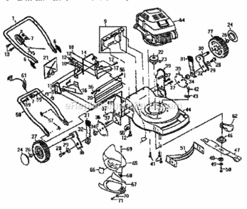 Page A Diagram and Parts List for 917373843  Craftsman Lawn Mower