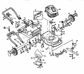 Page A Diagram and Parts List for 917373844  Craftsman Lawn Mower
