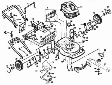 Page A Diagram and Parts List for 917373980  Craftsman Lawn Mower