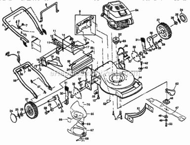 Part Location Diagram of 144815 Craftsman Manual