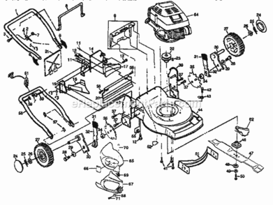 Page A Diagram and Parts List for 917373982  Craftsman Lawn Mower
