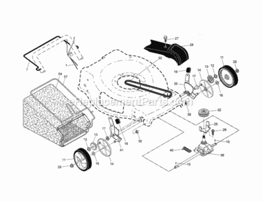 Page B Diagram and Parts List for 917374010  Craftsman Lawn Mower