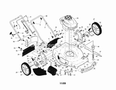 Page A Diagram and Parts List for 917374053  Craftsman Lawn Mower
