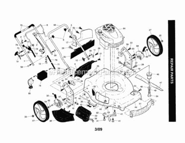 Part Location Diagram of 424521 Craftsman Kit Hsg.22-In.