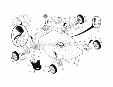 Page B Diagram and Parts List for 917374091  Craftsman Lawn Mower