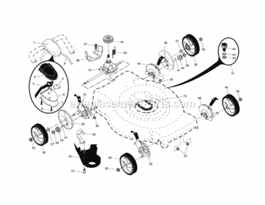 Page B Diagram and Parts List for 917374100  Craftsman Lawn Mower