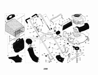 Page A Diagram and Parts List for 917374110  Craftsman Lawn Mower