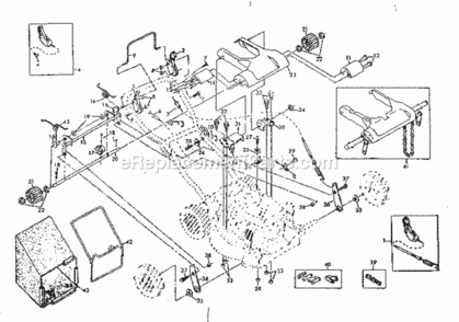 Page C Diagram and Parts List for 917374301  Craftsman Lawn Mower