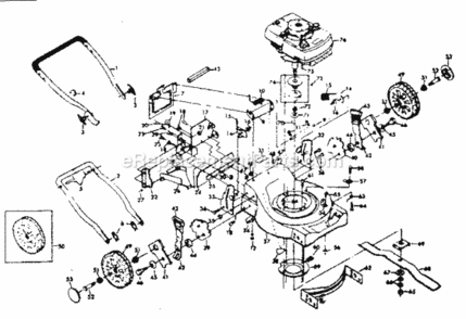 Page A Diagram and Parts List for 917374321  Craftsman Lawn Mower