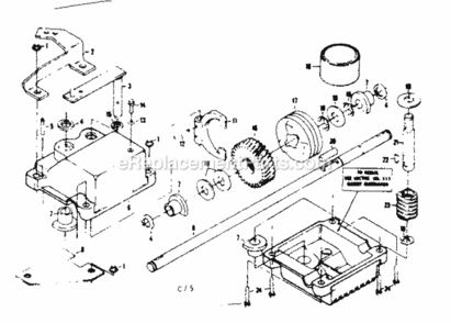 Page C Diagram and Parts List for 917374321  Craftsman Lawn Mower