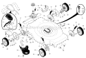 Drive_Control_Gear_Case_And_Wheels Diagram and Parts List for 917374356  Craftsman Lawn Mower