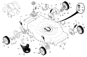 Page B Diagram and Parts List for 917374358  Craftsman Lawn Mower