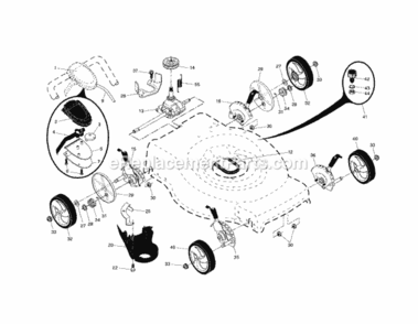 Page B Diagram and Parts List for 917374361  Craftsman Lawn Mower