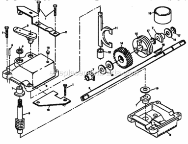 Page C Diagram and Parts List for 917374370  Craftsman Lawn Mower