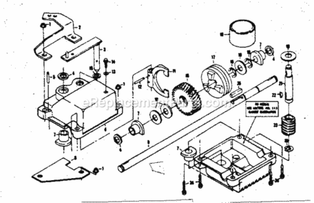 Page C Diagram and Parts List for 917374400  Craftsman Lawn Mower