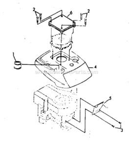 Page D Diagram and Parts List for 917374410  Craftsman Lawn Mower
