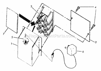 Page E Diagram and Parts List for 917374411  Craftsman Lawn Mower