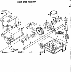 Page C Diagram and Parts List for 917374500  Craftsman Lawn Mower