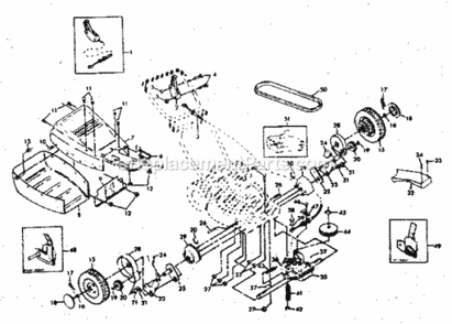 Page B Diagram and Parts List for 917374501  Craftsman Lawn Mower
