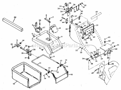 Page C Diagram and Parts List for 917374511  Craftsman Lawn Mower