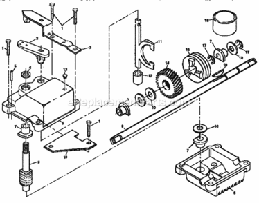 Page A Diagram and Parts List for 917374590  Craftsman Lawn Mower