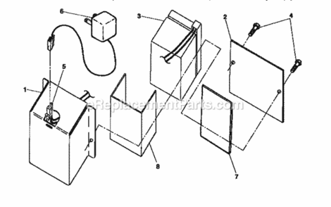 Page C Diagram and Parts List for 917374592  Craftsman Lawn Mower