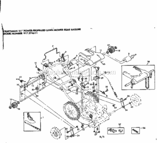 Part Location Diagram of STD624100 Craftsman Cable Kit