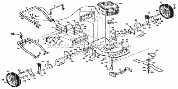 Part Location Diagram of 48304 Craftsman Housing Kit