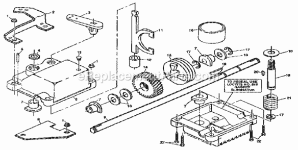 Page C Diagram and Parts List for 917374670  Craftsman Lawn Mower