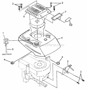 Page D Diagram and Parts List for 917374703  Craftsman Lawn Mower