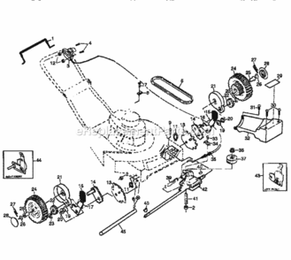 Page B Diagram and Parts List for 917374740  Craftsman Lawn Mower