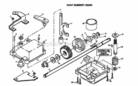 Page C Diagram and Parts List for 917374740  Craftsman Lawn Mower