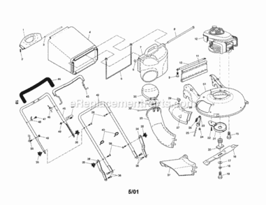 Part Location Diagram of 183464X498 Craftsman Handle