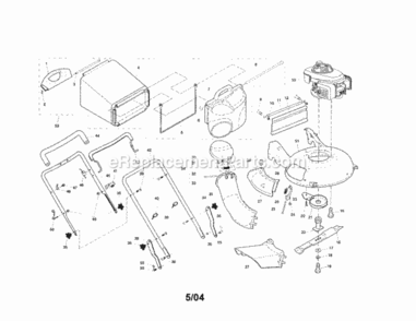 Page A Diagram and Parts List for 917374803  Craftsman Lawn Mower
