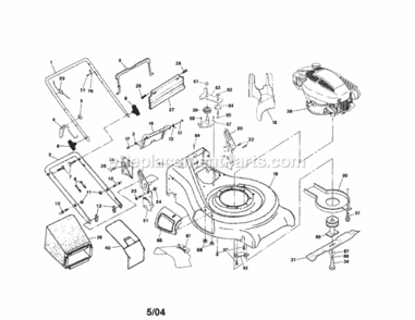 Part Location Diagram of 180911 Craftsman Housing