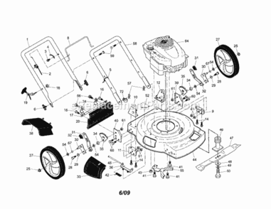 Page A Diagram and Parts List for 917375012  Craftsman Lawn Mower
