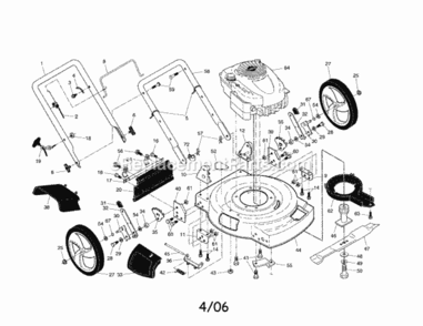 Page A Diagram and Parts List for 917375520  Craftsman Lawn Mower