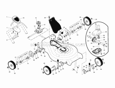 Page B Diagram and Parts List for 917375830  Craftsman Lawn Mower