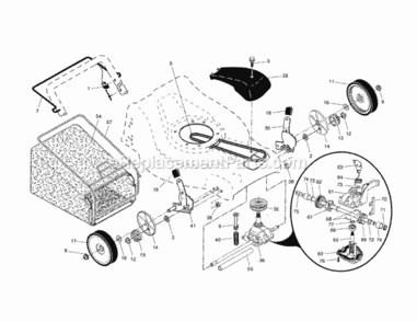 Part Location Diagram of 582944001 Craftsman Support Bearing