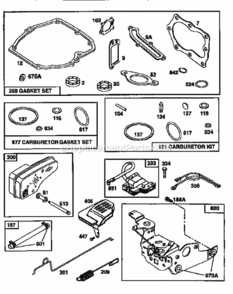 Page E Diagram and Parts List for 917376271  Craftsman Lawn Mower