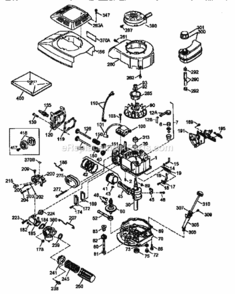 Page C Diagram and Parts List for 917376283  Craftsman Lawn Mower