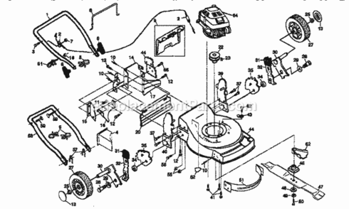 Page A Diagram and Parts List for 917376290  Craftsman Lawn Mower