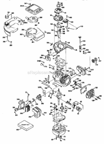 Page C Diagram and Parts List for 917376301  Craftsman Lawn Mower