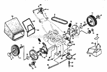 Page B Diagram and Parts List for 917376320  Craftsman Lawn Mower