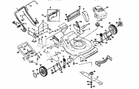 Part Location Diagram of 154480X479 Craftsman Upper Handle