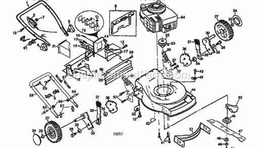 Part Location Diagram of 151723X479 Craftsman Handle