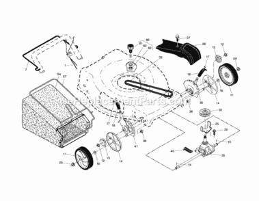 Page B Diagram and Parts List for 917376390  Craftsman Lawn Mower